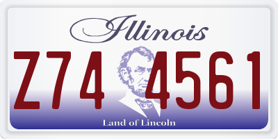 IL license plate Z744561