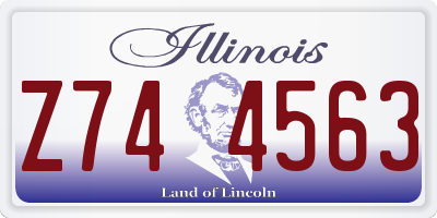 IL license plate Z744563