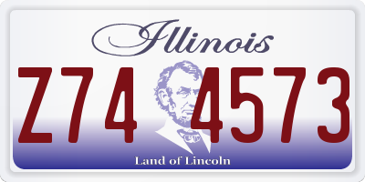 IL license plate Z744573