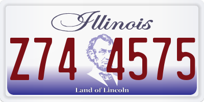 IL license plate Z744575