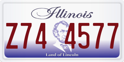 IL license plate Z744577