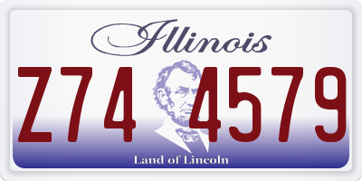 IL license plate Z744579