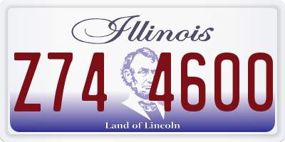 IL license plate Z744600