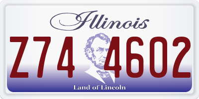 IL license plate Z744602