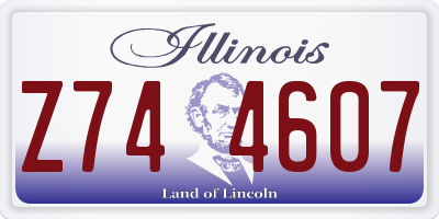 IL license plate Z744607