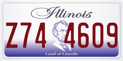 IL license plate Z744609