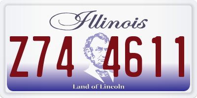 IL license plate Z744611