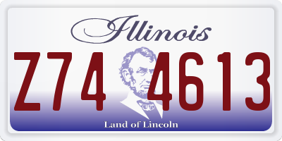 IL license plate Z744613