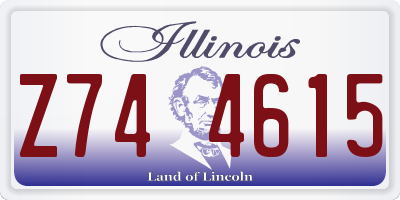 IL license plate Z744615