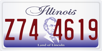 IL license plate Z744619