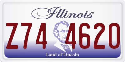 IL license plate Z744620