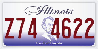 IL license plate Z744622