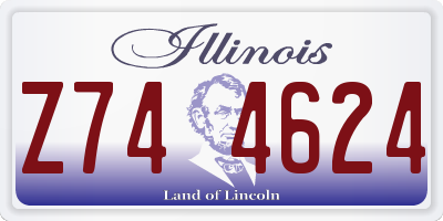 IL license plate Z744624