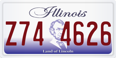 IL license plate Z744626
