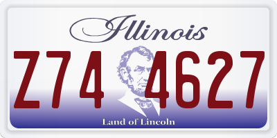 IL license plate Z744627