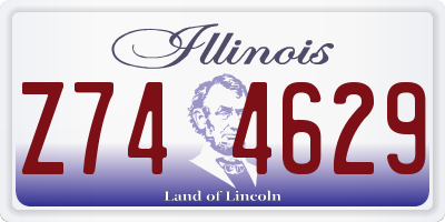 IL license plate Z744629