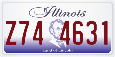 IL license plate Z744631