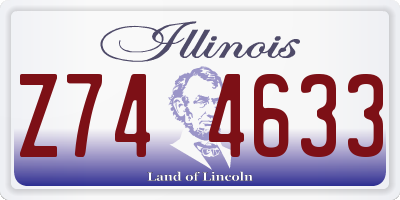 IL license plate Z744633