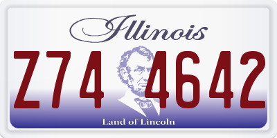 IL license plate Z744642