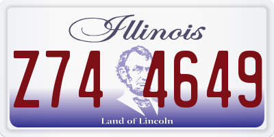 IL license plate Z744649
