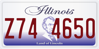 IL license plate Z744650