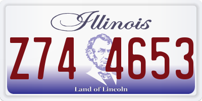 IL license plate Z744653