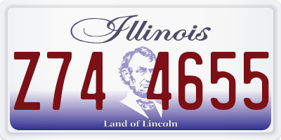 IL license plate Z744655