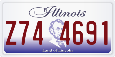 IL license plate Z744691