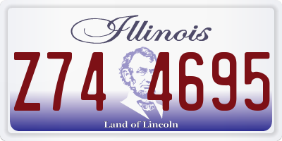 IL license plate Z744695