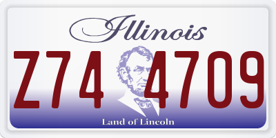 IL license plate Z744709