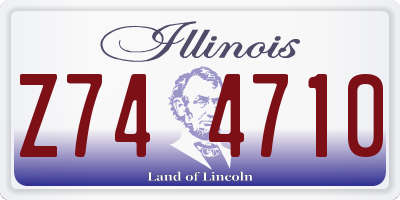 IL license plate Z744710