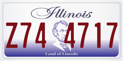 IL license plate Z744717