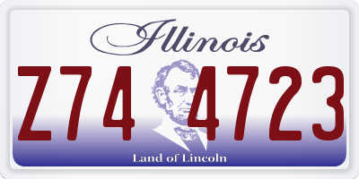 IL license plate Z744723