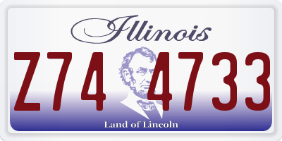 IL license plate Z744733