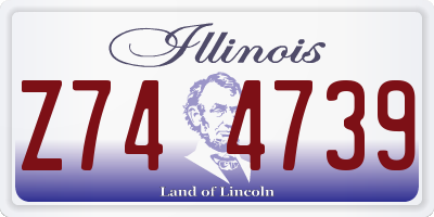IL license plate Z744739