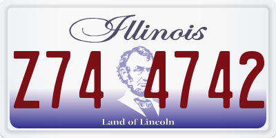 IL license plate Z744742