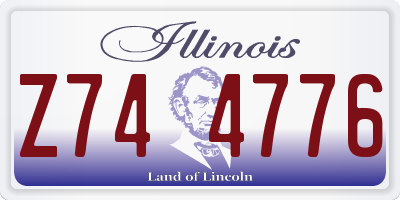 IL license plate Z744776