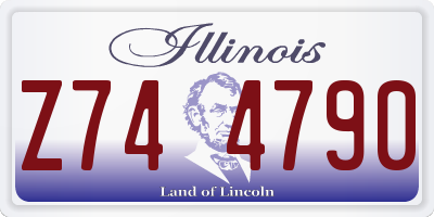 IL license plate Z744790