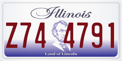 IL license plate Z744791