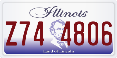 IL license plate Z744806