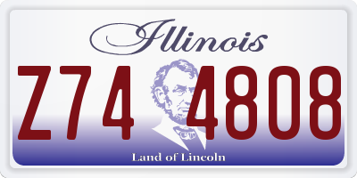 IL license plate Z744808