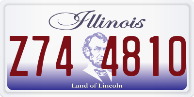 IL license plate Z744810
