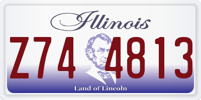 IL license plate Z744813