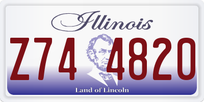 IL license plate Z744820