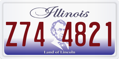 IL license plate Z744821