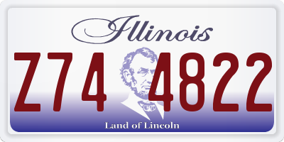 IL license plate Z744822