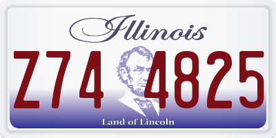 IL license plate Z744825
