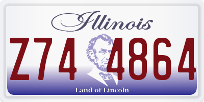 IL license plate Z744864