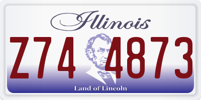 IL license plate Z744873