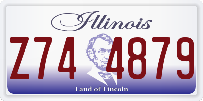 IL license plate Z744879
